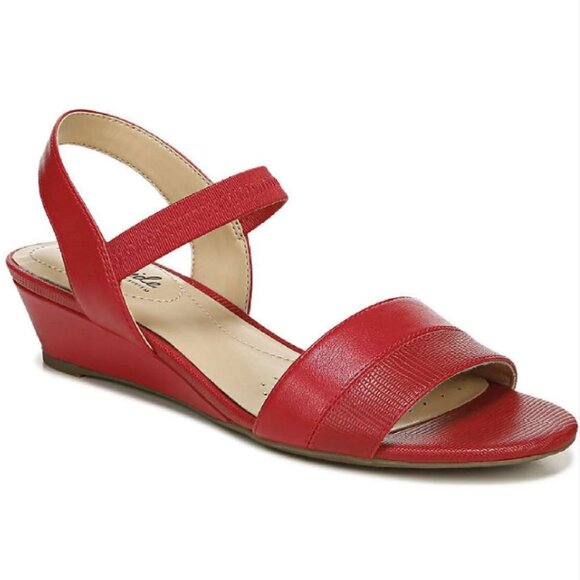 Life Stride Shoes - LifeStride Yuma Red Liz/Silky (Wide)